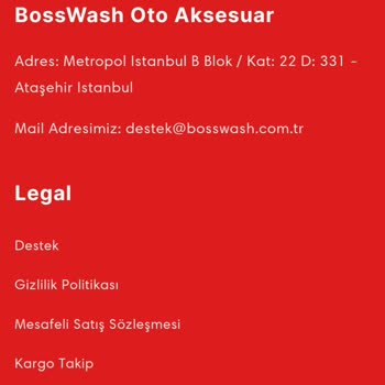 Bosswash Ürün Görselinde Bulunan Ürünleri Göndermiyor