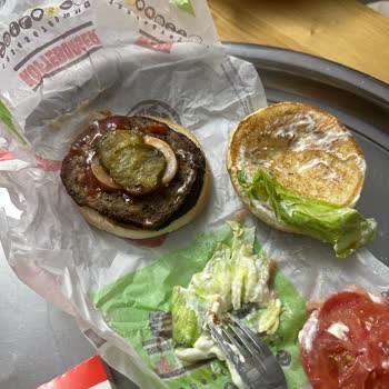 Burger King'den Aldığım Buz Gibi Hamburgerin İçine