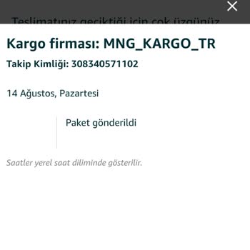 Amazon Sipariş Verdiğim Ürünün Akıbeti Belli Değil