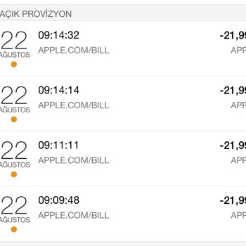 Apple. Com/BILL Den Para Çekilme