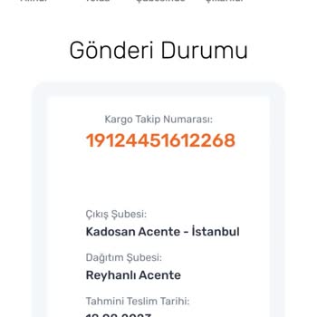 Sürat Kargo 10 Gündür Gelmeyen Kargo