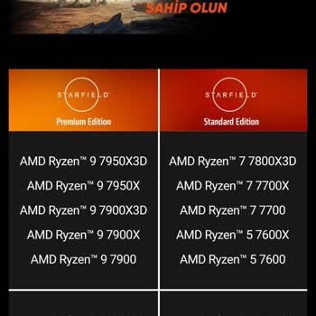 Hepsiburada AMD Ryzen 9 9700x3D İle Verilen Starfield Promosyon Kodu Hakkında.