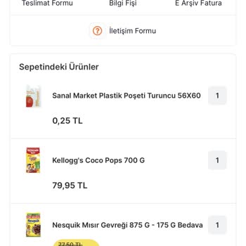 Migros Sanal Market Teslimat