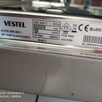 Vestel Bulaşık Makinesi Çürük Sepet