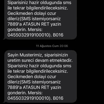 Kayseri Forum Atasun Optik Gözlük Siparişimi 1 Aydır Hazırlayamadı