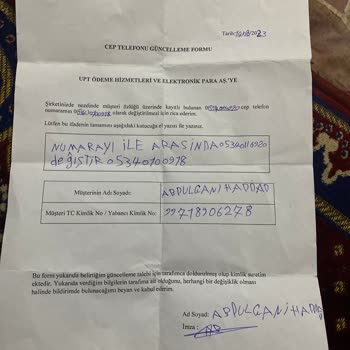 UPT Güvenlik Sorusunu Unuttum