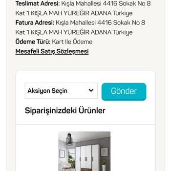 A101 Tiamob 4kapaklı Gardırop 30 Gün Geçmesine Rağmen Hala Gelmedi