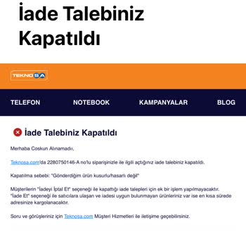 4 Baby Teknosa'dan Çocuk Puseti İadesi