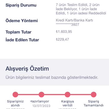 Penti Ücret İadesi Yatmadı