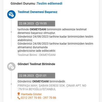 MNG Sadabad Şube Teslimat Yapmıyor