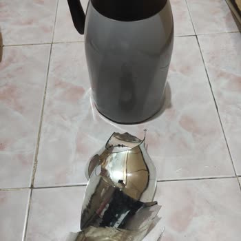 Emsan Mutfak Çay Termos Patladı Cam