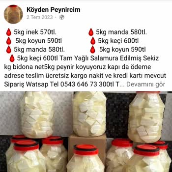 Köyden Peynircim (Facebook) Anlatıldığı Gibi Değil