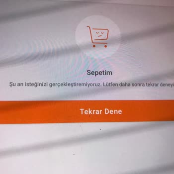 Trendyol Sepetim Sayfası Açılmıyor