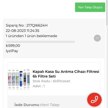 Oksijen Su Arıtma Sistemleri Ürün Gönderilmedi/ Para İadesi Bekliyorum!