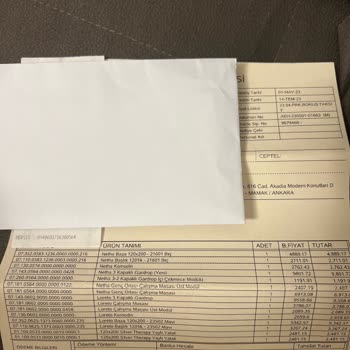 Enza Home Alınan Ürünlerin Teslim Edilmemesi