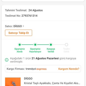 Trendyol Express Kargomun Gecikmesi Mağduriyetim