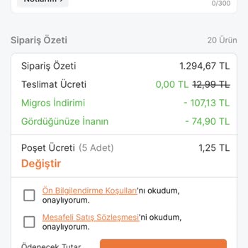 Migros Ödemede İndirim İptali Haksız Tahsilat