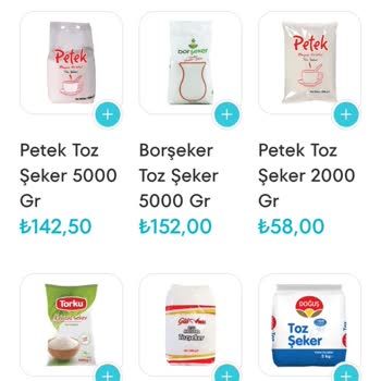 A101 Kapıda Uygulamasıyla Yapılan Şeker Siparişi