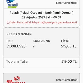 Kamil Koç Firmasının Otobüsü Gelmedi, Mağdurum!
