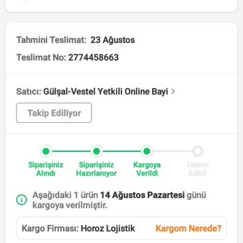 Horoz Lojistik Teslim Edilmeyen Kargo