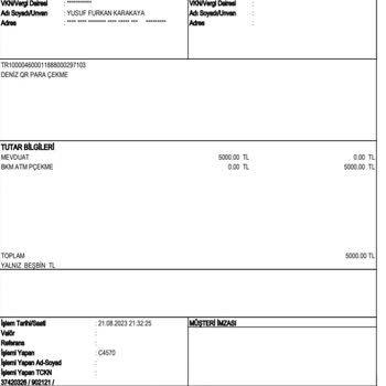 Denizbank ATM Para Çekme Esnasında Paramı Vermedi