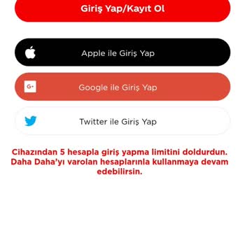 Üye Olduğum Dahadaha.com Uygulamasına Giremiyorum.