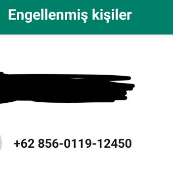 WhatsApp'tan +62-856-0119-12450 Numara Mesaj Attı.