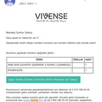 Vivense Siparişi Geciken Teslimat