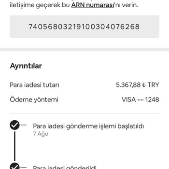 Yapı Kredi Para İadesi Yapmıyor
