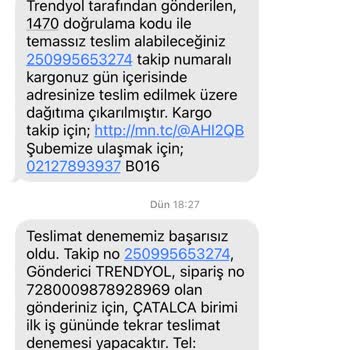 MNG Kargo Çatalca Şubesi Teslim Sorunu