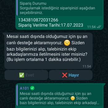 A101 Kargoya Vermiyor 36 Gün Oldu