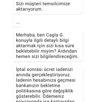 Getir Yemek Para İadesi Yapmıyor