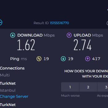 TurkNet 1 Aydan Fazla Almam Gereken Hızları Alamıyorum