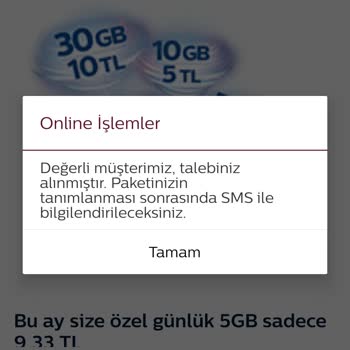 Türk Telekom Paketmatik Faydalanamama sorunu