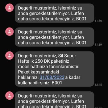 Türk Telekom Paketmatik Faydalanamama sorunu