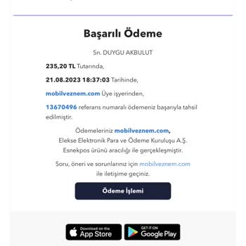 Mobilveznem Mobil Vezne Firması Ödeme Sorunu