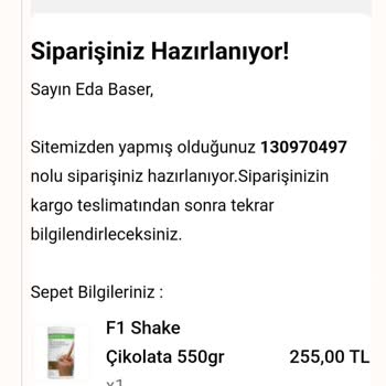 Herbaldanal Ürün Elime Ulaşmadı