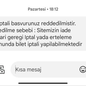 Biletinyum İptal Ve Aktarım Yapılmaması!