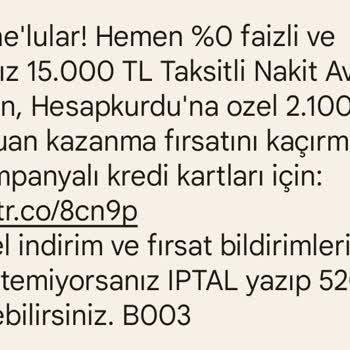Bizzat Vodafone'dan Asılsız, Yalan Kampanya Mesajı...