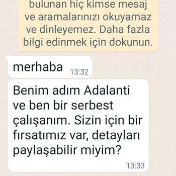 WhatsApp Tan Gelen Yabancı Numaralı