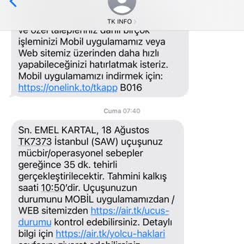 THY Uçak Saati 1 Saat Öncesi Havaalanındaydım, Uçağa Alınmadım.
