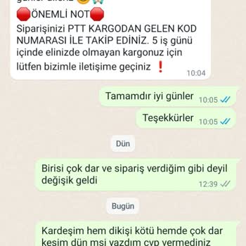 Carmenhomewears (Instagram) Ürün Değişim/kusurlu Ürün