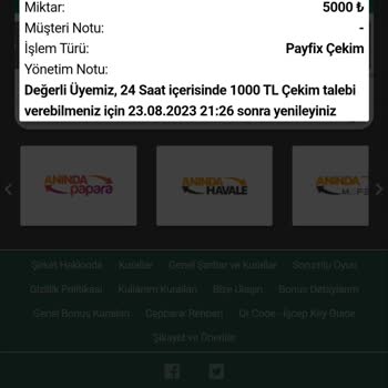 Betpark Hak Edilen Ödeme Yapılmıyor