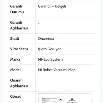 Xiaomi Robot Süpürge Değişimi