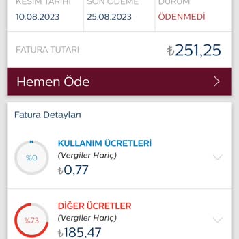 Türk Telekom Fazla Fatura Bedeli