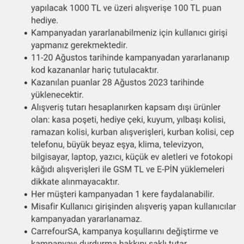 Carrefour SA Online Alışverişinde Kampanya Hatası