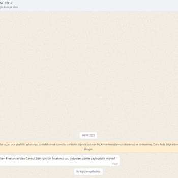 WhatsApp Yabancı Numaraların Araması