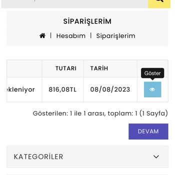 Geldimarket Alışveriş Sorunu