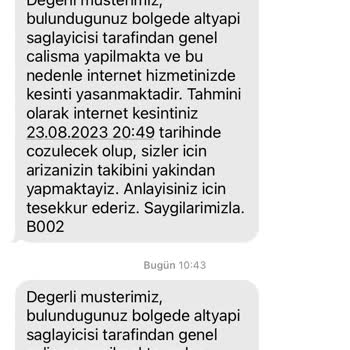 Millenicom İnternet Bakımı Bitmiyor İnternet Yok