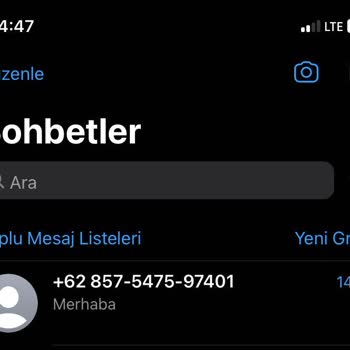 WhatsApp Yabancı Yurt Dışı Numara WhatsApp Mesajı